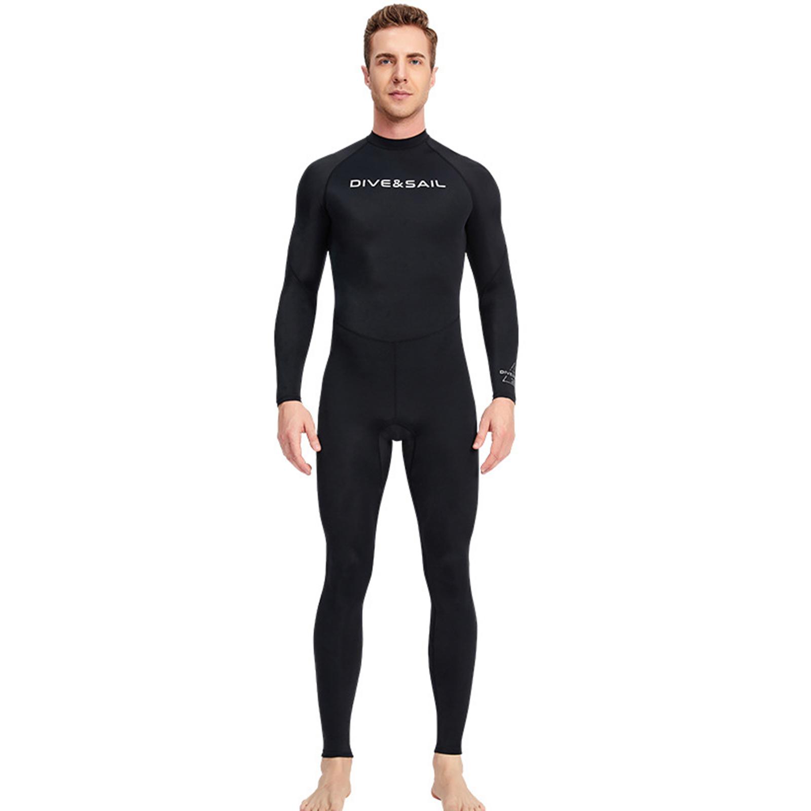Super Stretch Diving Wetsuit UV Protection Scuba Snorkeling One Piece Black Zipper Body Swimsuit for Scuba Diving Surf