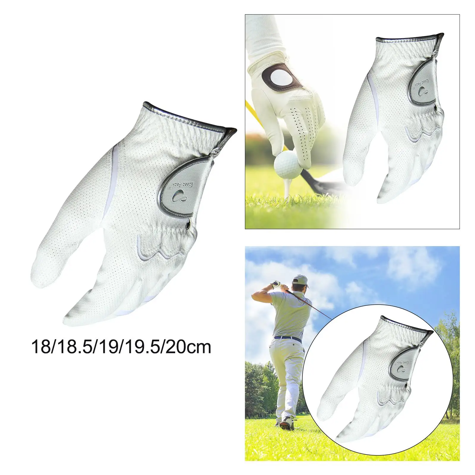 Left Handed Golfer Golf Glove Adults Glove for Camping Fishing Golf Swing