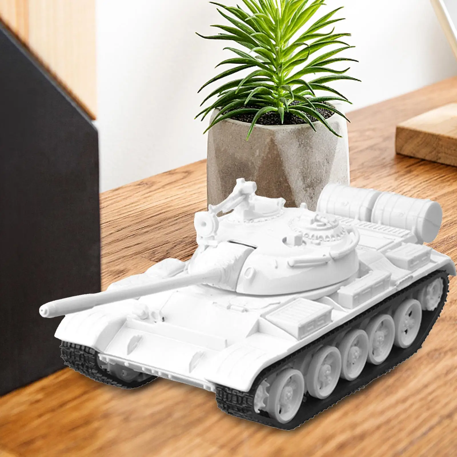 Metal Tank Model Diecast Alloy 1:48 Scale DIY for Table Birthday decor