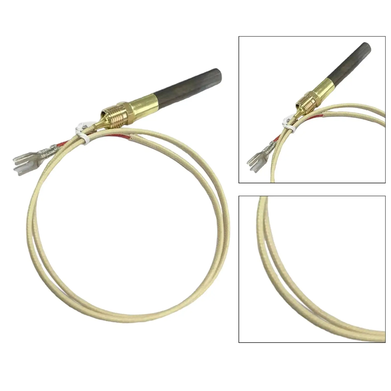 Gas Fireplace Thermopile Thermogenerator Lightweight Durable Heater Thermocouple for Heater Fireplace Brazier Oven Replace Parts