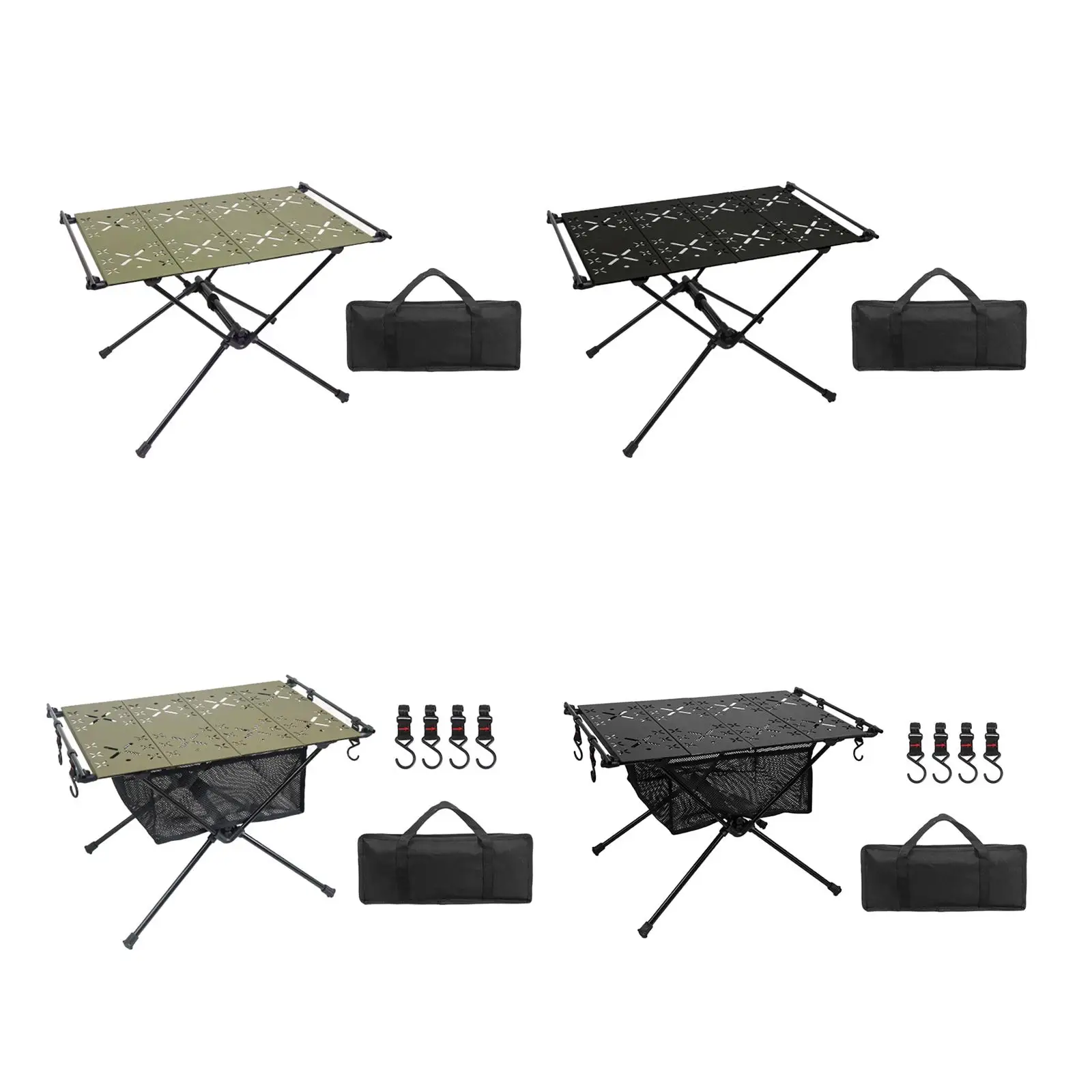 Foldable Camping Table Aluminum Alloy Outdoor Table Beach Table Ultralight Desk for Garden Backpacking Backyard Yard BBQ