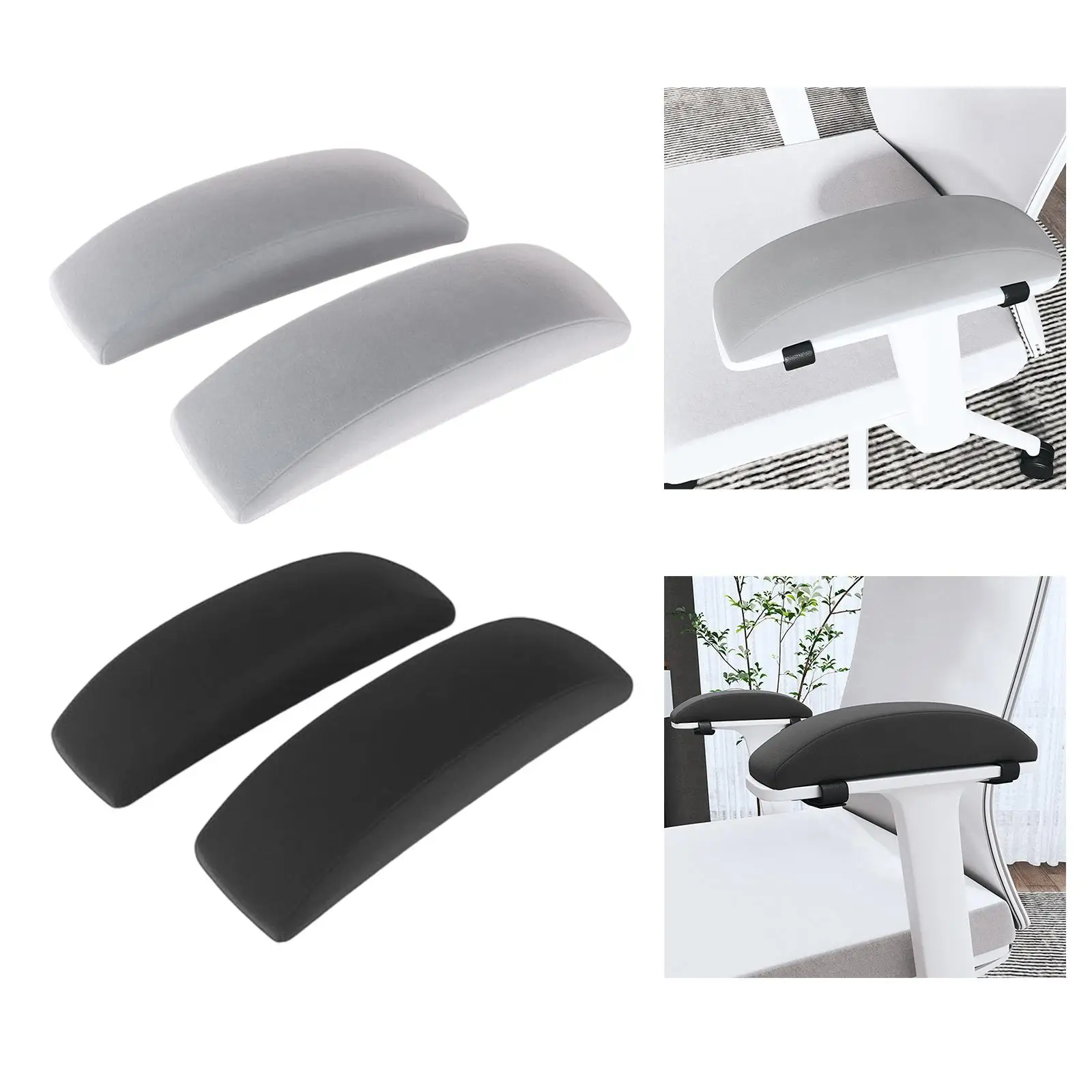 2x Armrest Cushions Comfortable Support Washable Removable Soft Portable for Home Office Chair Computer Chair Gaming Chair Home