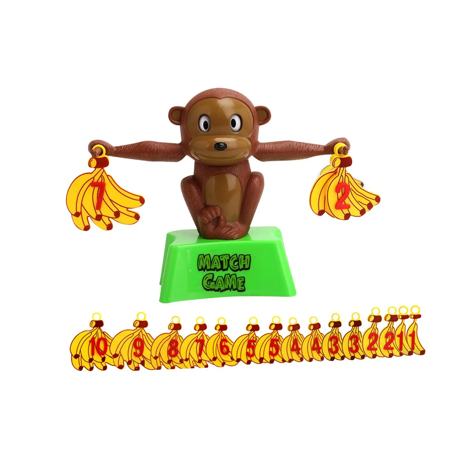 Number Learning Toy Stem Interactive Monkey Balance Math Game Monkey Balance Counting Toys for Gift Interaction Teaching Tool