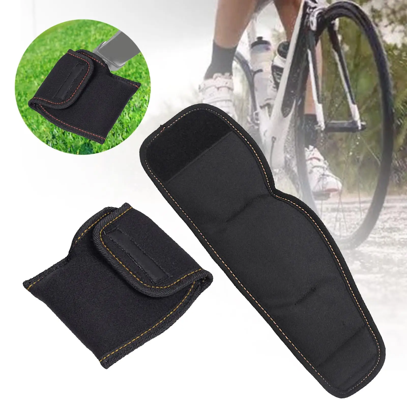 1 Pair Bike Pedal Protective Cover Oxford Cloth Replacement Cleat Sleeves for Mountain Bike