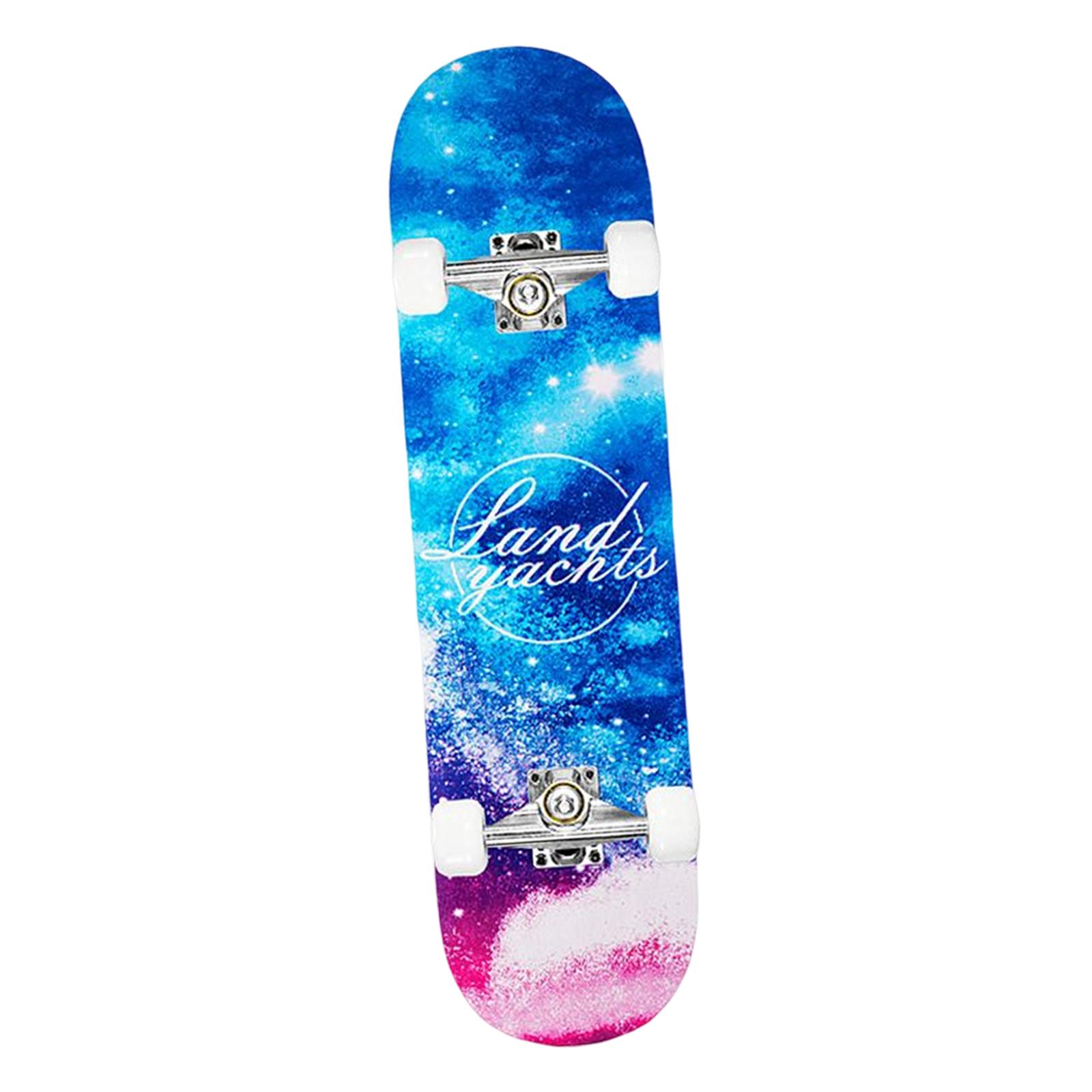 Portable Complete Skateboard 31 inch Skateboard for Teens Youths Girls Boys Holiday Gifts