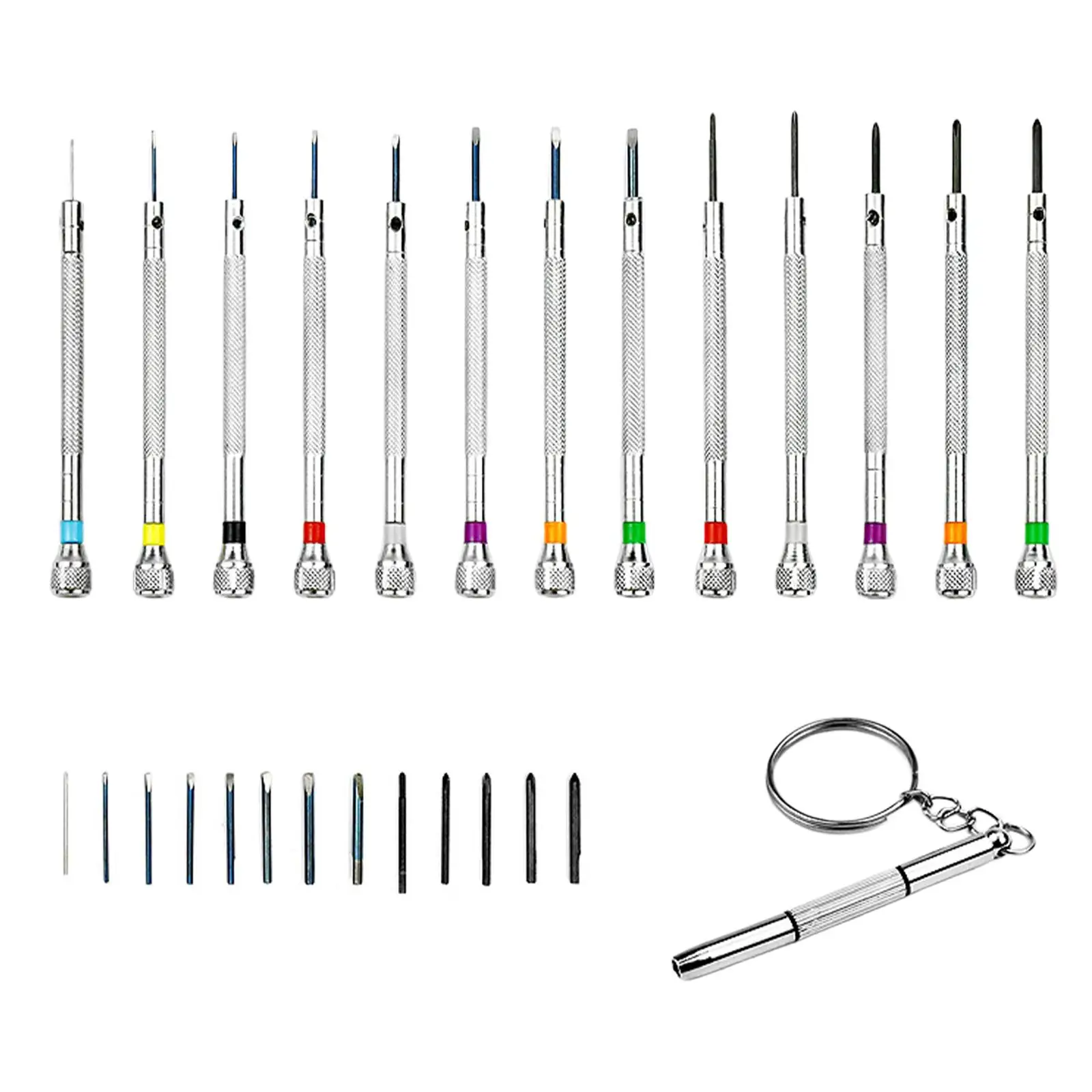 13 Pieces Watch Repair Screwdriver Set Premium Mini Watchmaker Home Sturdy for Watch Electronices Laptop Jewelers Repair Parts