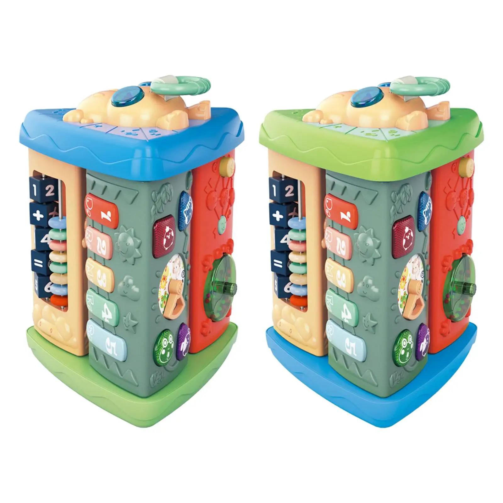 Musical Activity Toy Sensory Sound Toys Activity Cube Sound Busy Board for Kids 1 2 3 Preschool Birthday Gifts