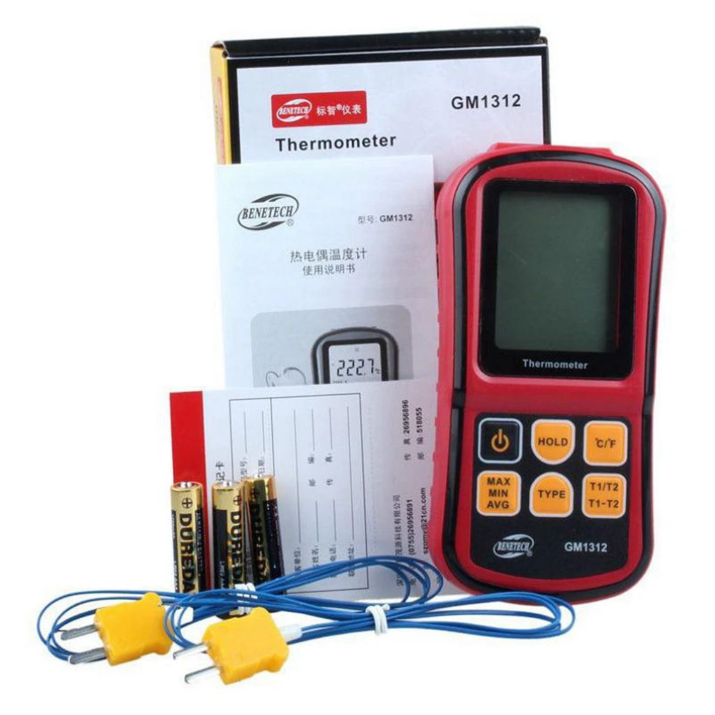 Portable Type Thermocouple Thermometer Measurer Sensor Meter
