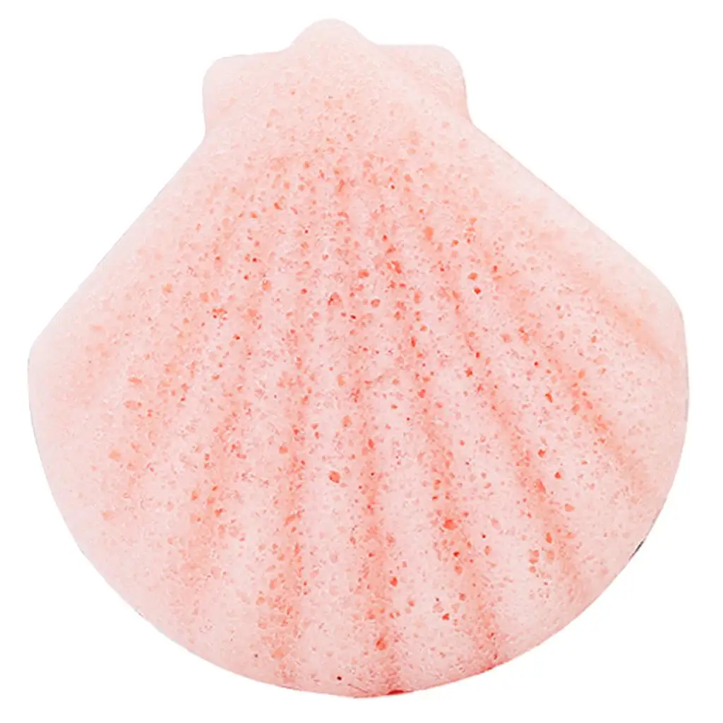 Konjac Sponge - Updated Seashell Shaped - Natural Korean Facial Sponge For Exfoliating & Deep Cleaning - Premium Quality