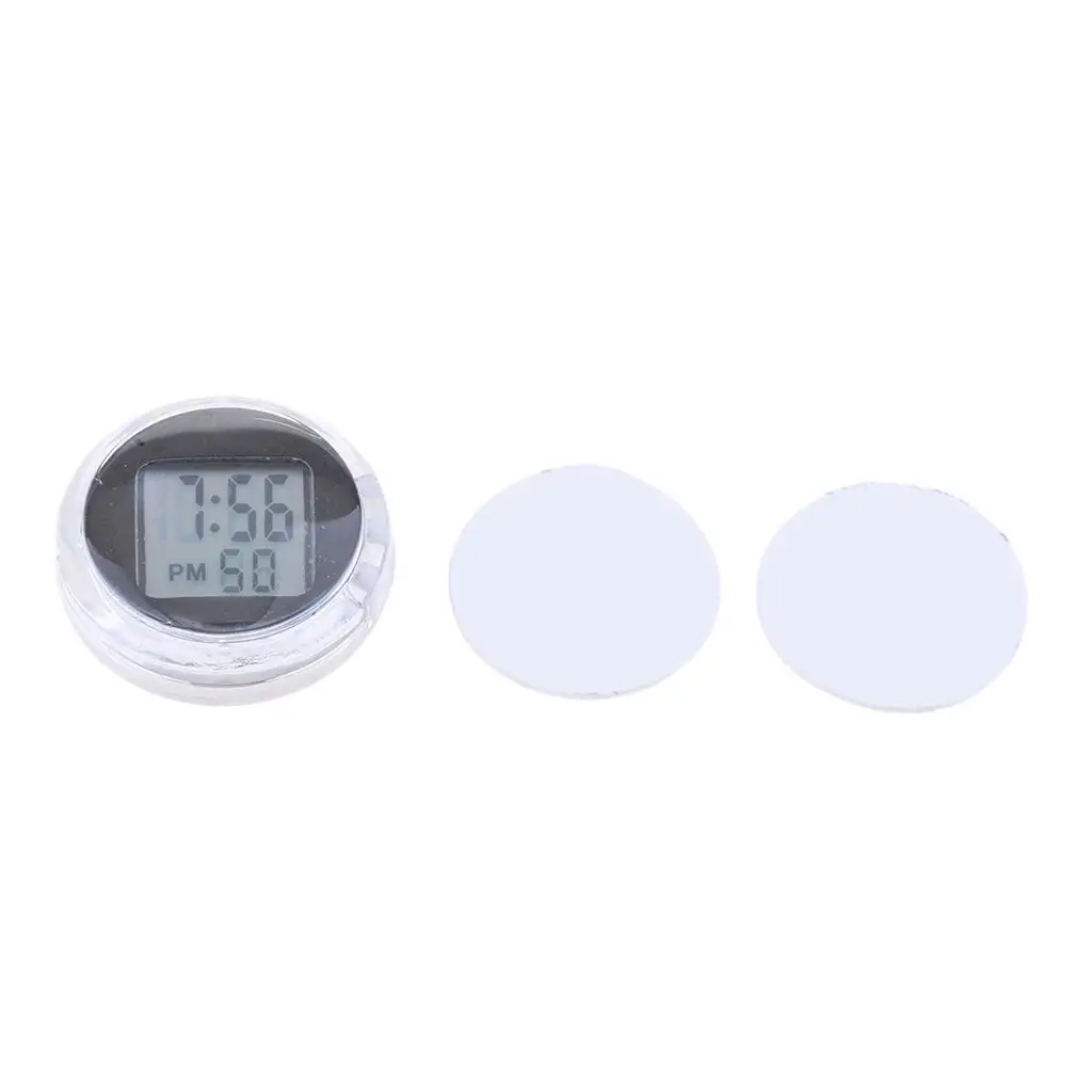 Self-Adhesive LED Digital Clock   Meters for Motorcycle 