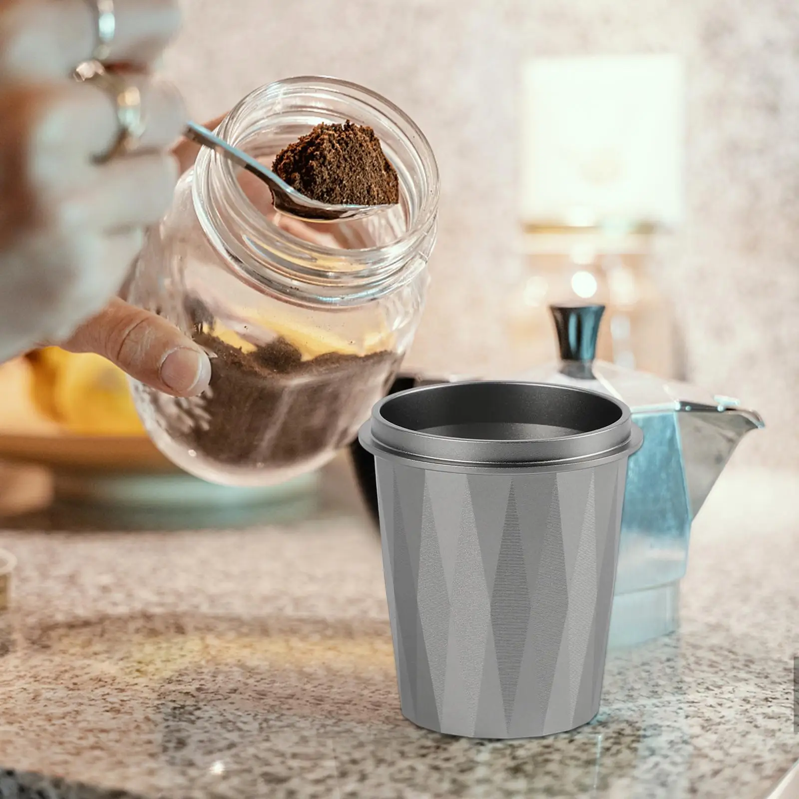 Coffee Dosing Cup Coffee Sniffing Mug Powder Cup for Espresso Machine Cafe