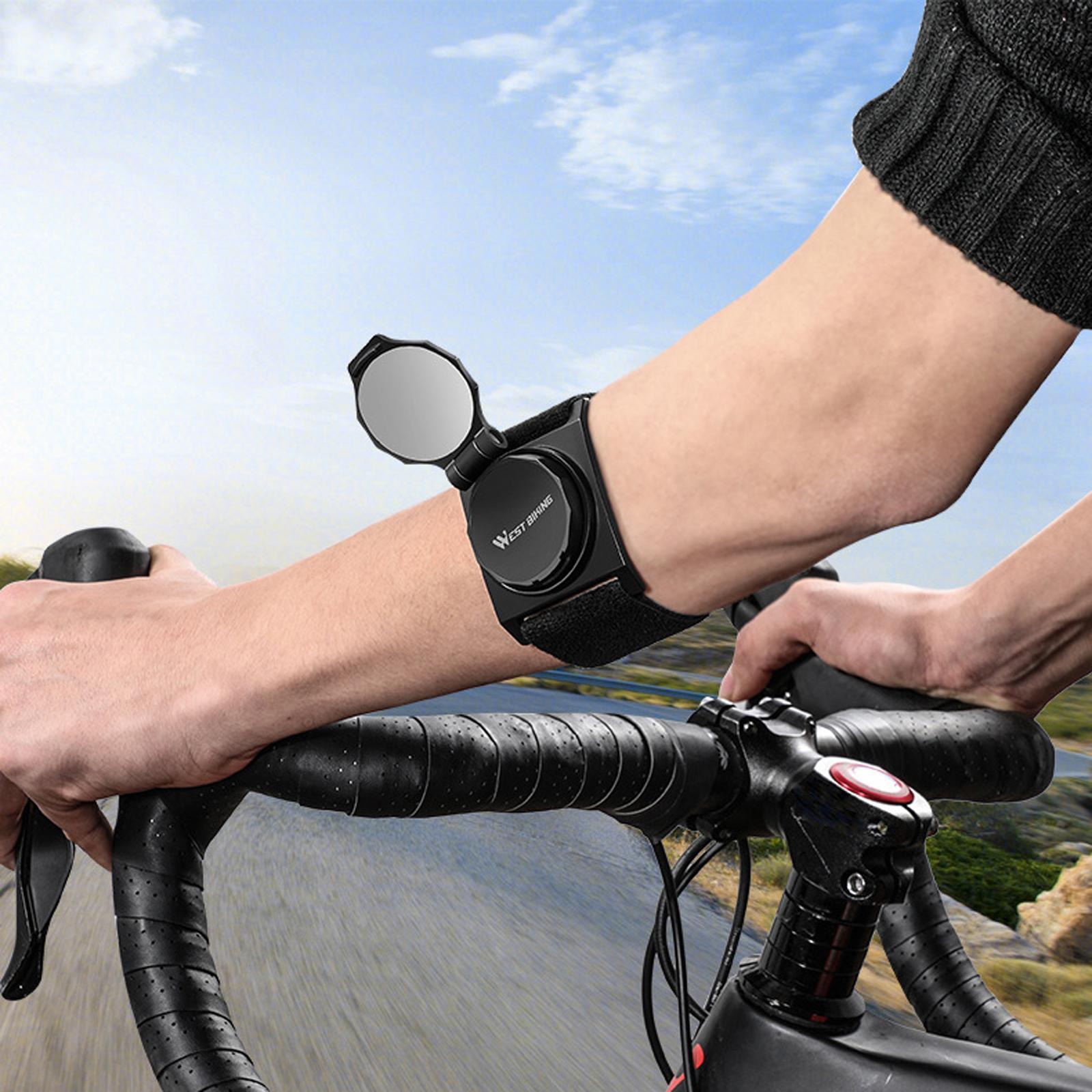 Bicycle Mirror Bike Wrist Band Back Mirror Rear Reflector Cycling Wrist Rearview