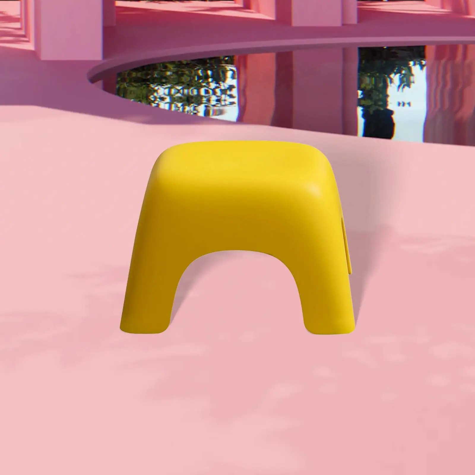 Minimalist Modern Square Stool Non Slip Stool Kids Chair Portable for Bedroom Home