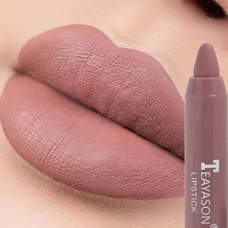 Best of Nude Velvet Matte Lipstick Long Lasting Waterproof Color Rendering Non-stick Cup Lip Glaze Lips Liner Pencil Woman Cosmetics Reviews & Tips