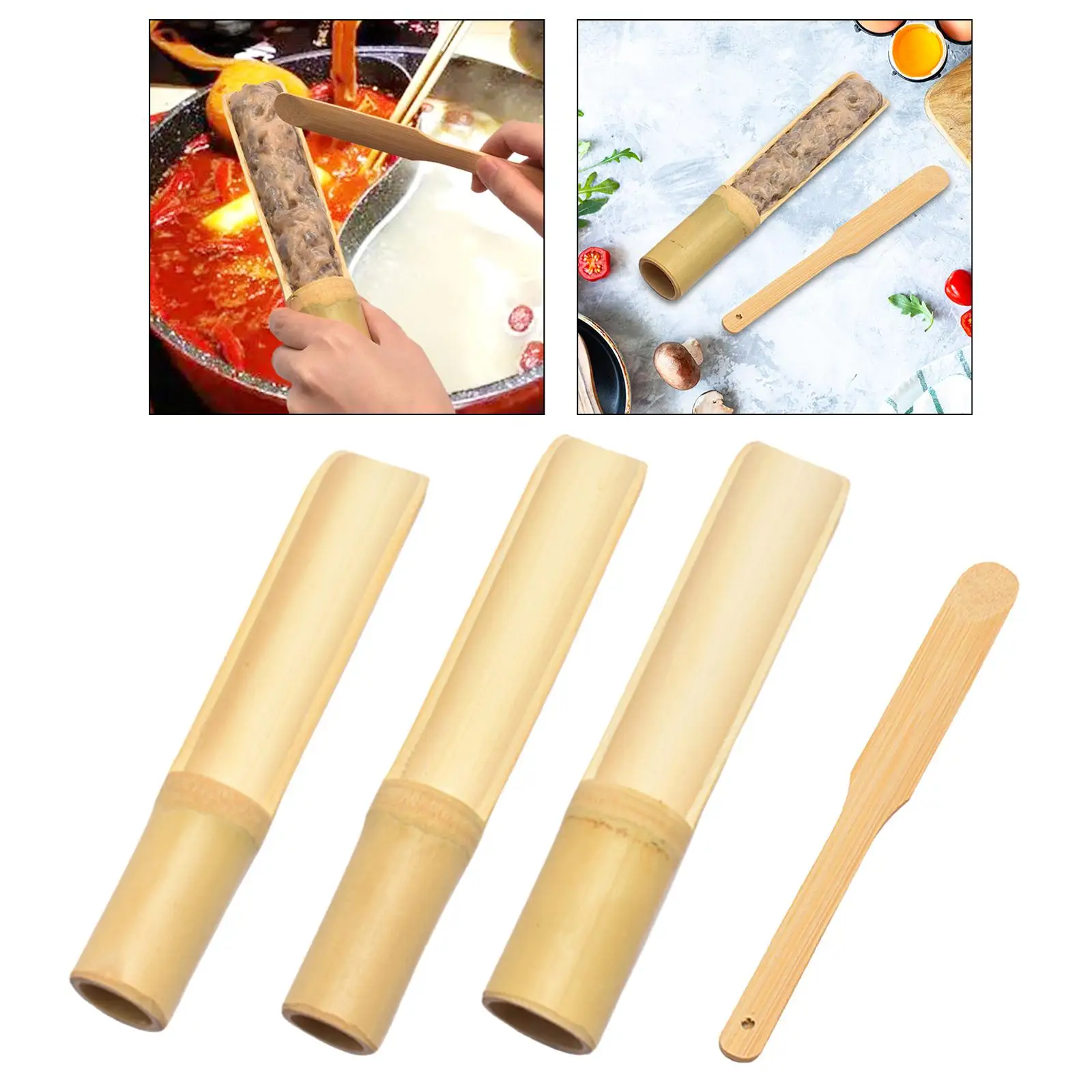 Bamboo Meat Ball Maker Accs Convenient Multipurpose Spoon Utensils Gadgets for Home