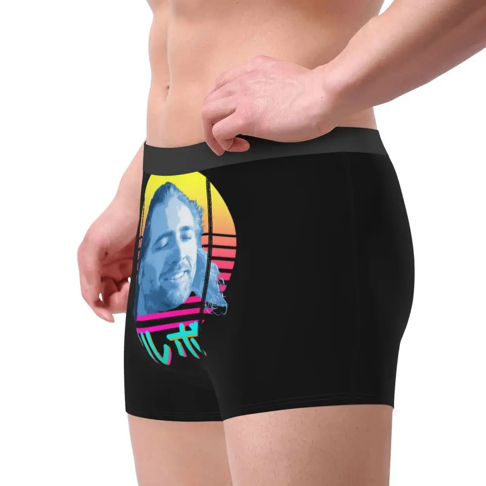 Nicolas Cage Men Underwear Funny Meme Boxer Shorts Panties Sexy Mid Waist Underpants for Homme Plus Size comfortable underwear for men