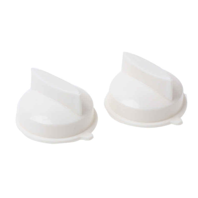 Zerodeko Boutons De Remplacement Pour Four Micro-ondes - Lot De 2 Capuchons Plastique Blancs Pour Commande De Minuterie - Universel