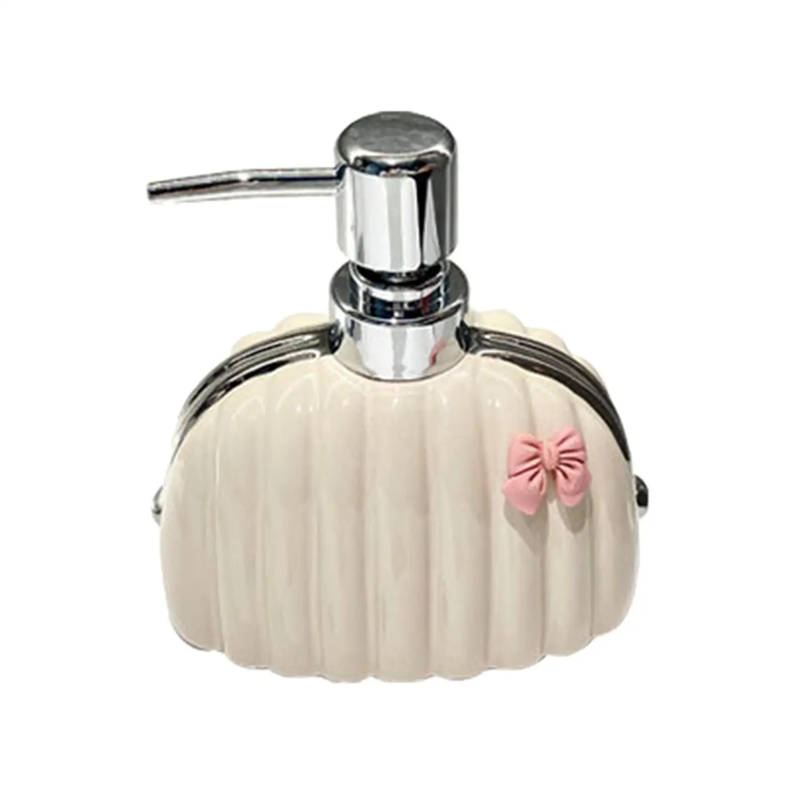 Lotion Dispenser Ceramic Lotion Bottle 350ml Modern White Shower Gel Dispenser Hand Soap Dispenser for Kitchen Laundry Decor