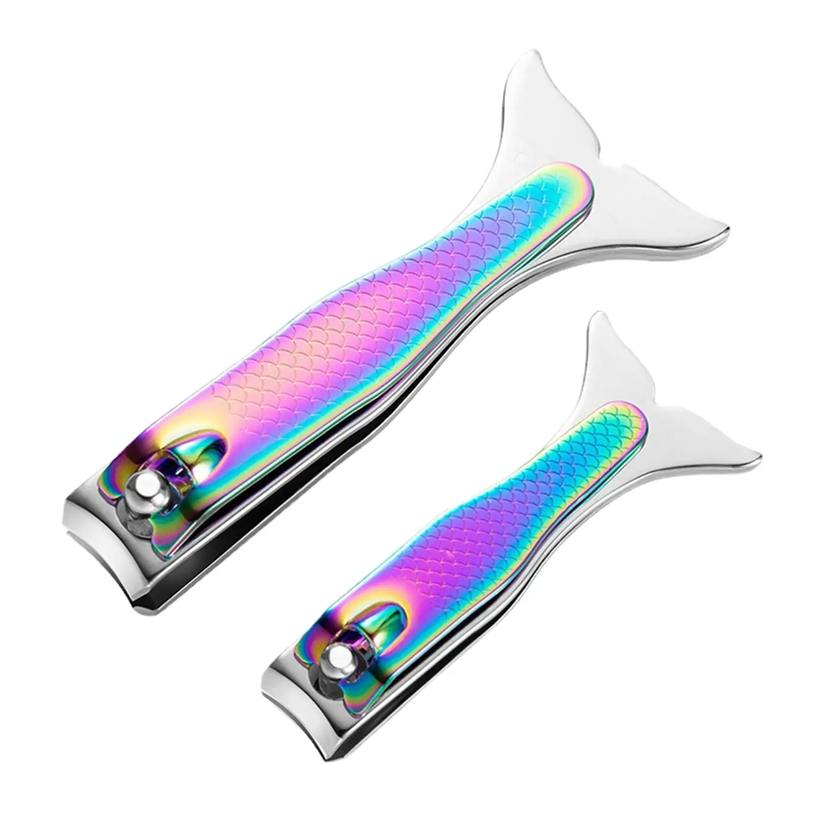 Mermaid Nail Clippers Stainless Steel Nail Care Tools Fingernail Toenail Clipper Cutters for Fingernails Toenails Christmas