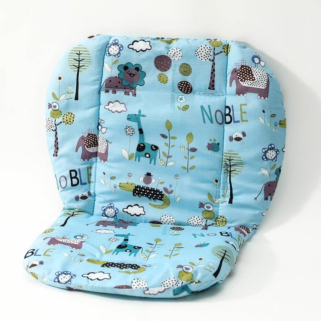 Coussin Chaise Haute Bébé - Motif Animal, épaissi, Anti-taches, 64x45cm