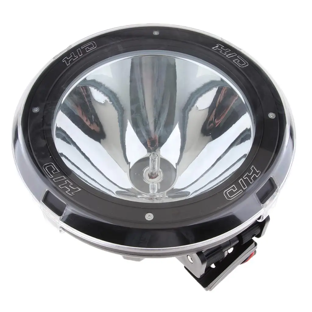9 Inch 55W Built-in Xenon HID 4x4 Cross-country Rally Driving Fog Light Lamp 12V Black