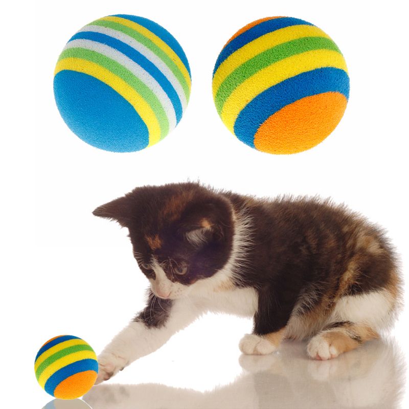 Title 2, 10Pcs Colorful Pet Ball Interactive Fetching Ca...