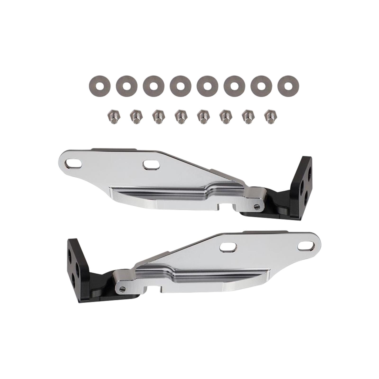 2x Durable Quick Release Hood Hinge with Screws Gaskets Car Aluminum Alloy for Honda Civic EK 1996-2000 Replaces Upgrade