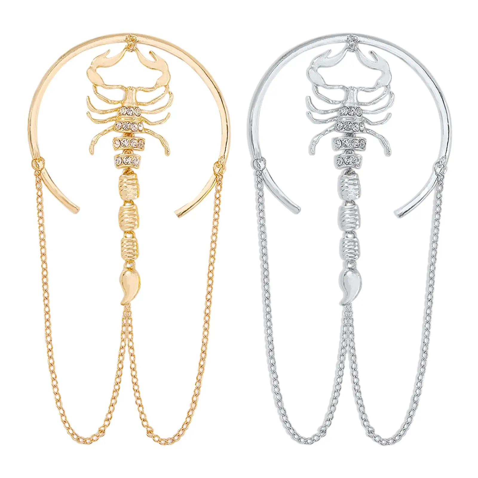 Metal Scorpion Armlet Bracelet Chain Wrap Open for Girls Armband Jewelry
