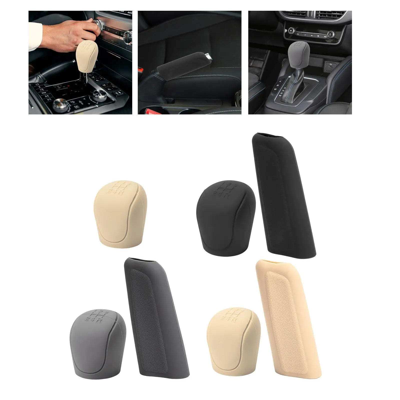 Vehicle Gear Shift Cover Dustproof Protective Hand Brake Sleeve Protector for Ford Focus Transit Escort Accessory