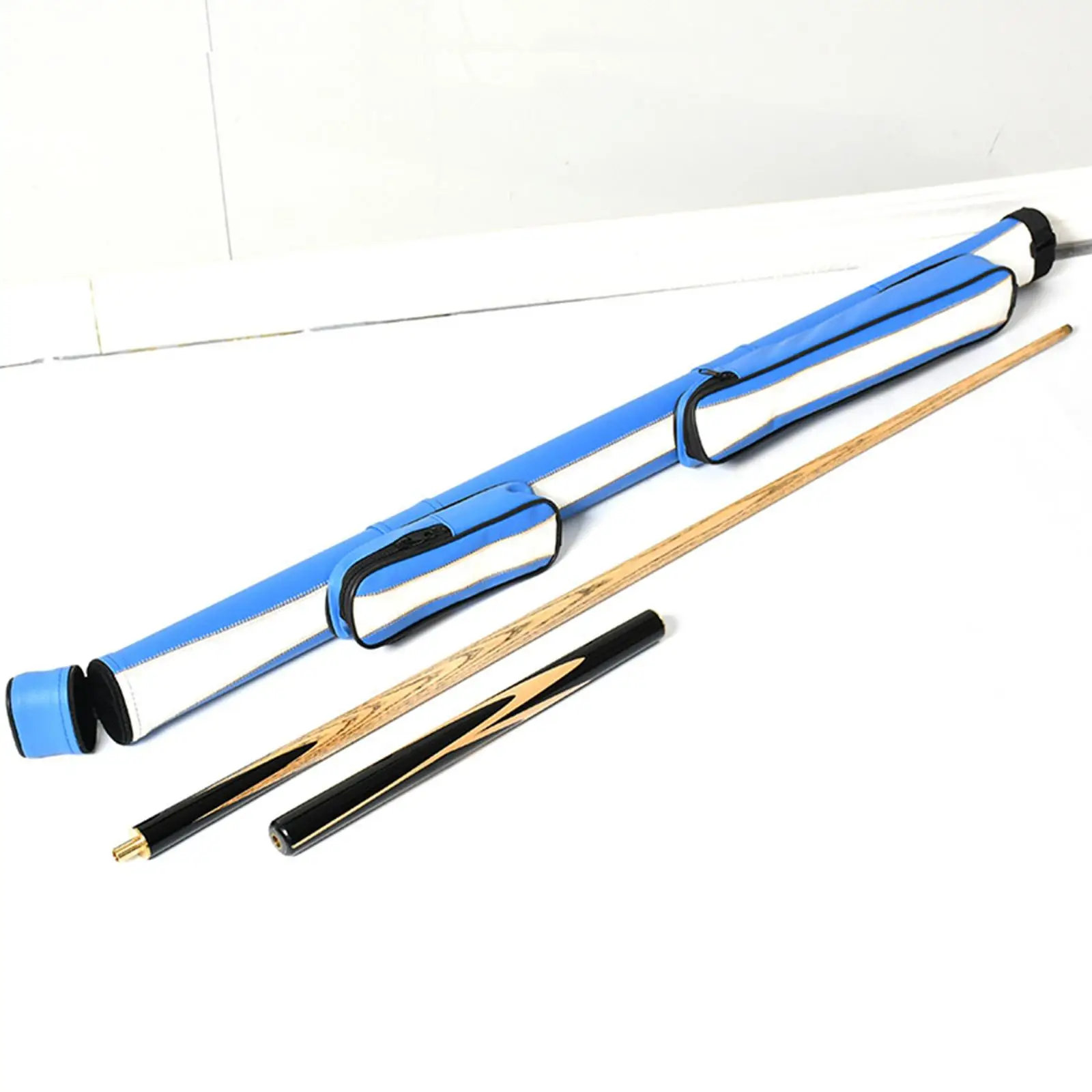 Pool Cue Case Adjustable Shoulder Strap Foldable Portable Protector Carrier