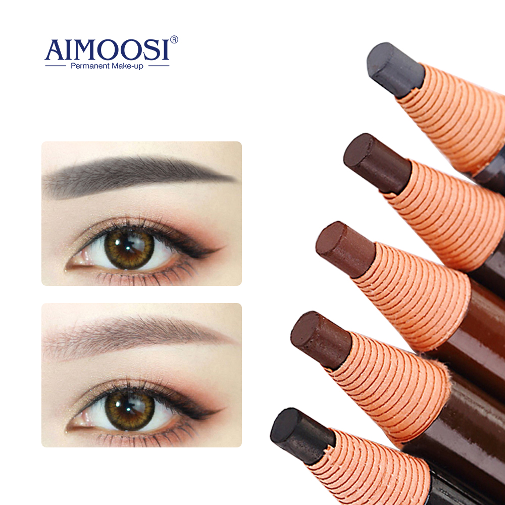 Best of 5Pcs Eyebrow Pen 5 Colors Semi Permanent Makeup Tattoo Microblading Dark Brown Eyebrow Pencil Cosmetic Beauty Women Supplies Reviews & Tips