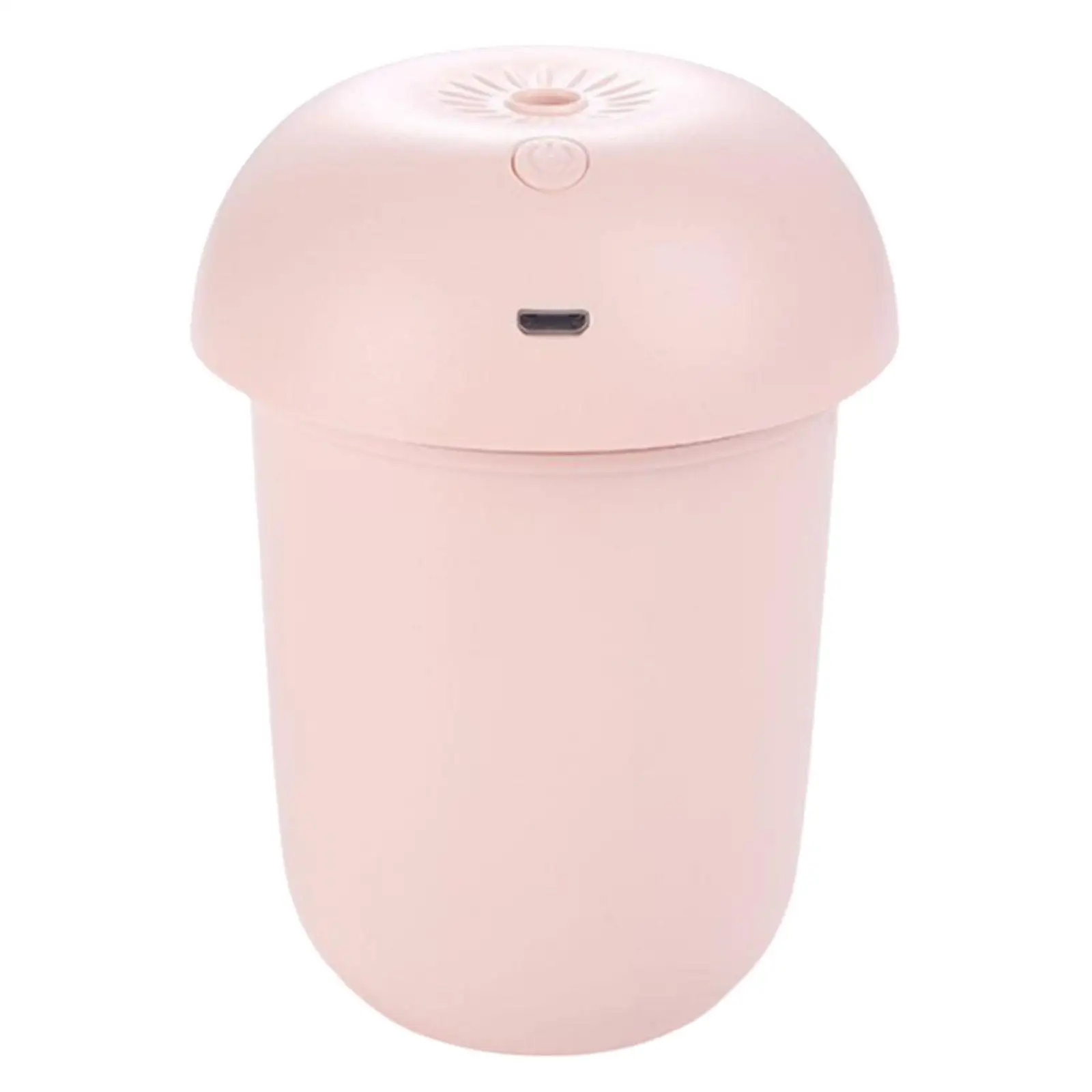Mini USB Mushroom Humidifier Quite Oil Aroma Aromatherapy Diffuser Night Light 180ml for Baby Room Home Pink Air Fresher Travel