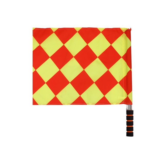 2 Drapeaux Arbitre Elprico Rouge/Jaune - Avec Sac Pour Football Hockey