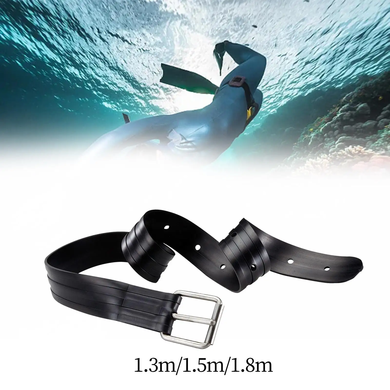 Weight Diving Belt Weight Strap Belts with Buckle Quickly into The Water Rubber