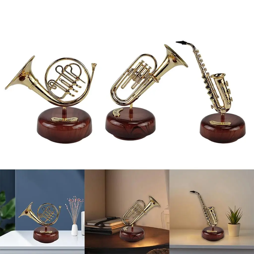 Musical Instrument Music Boxes Retro Style Music Box for Living Room