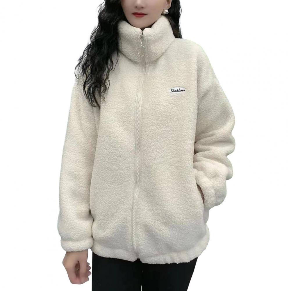 Title 6, Hip Hop Autumn Winter Fleece Fluffy Jacket Stre...