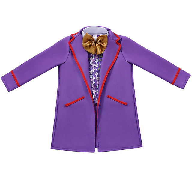 Willy Wonka Costume for Kids Movie Charlie and The Chocolate Factory Child  Cosplay Halloween Costume For Boy - AliExpress