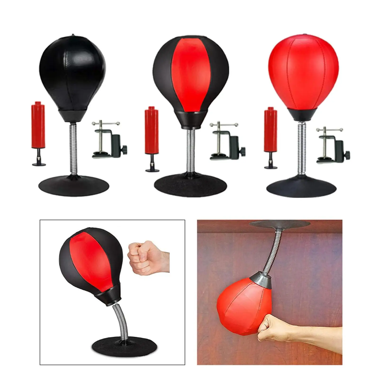 Desktop Punching Bag Professional Boxing Speed Punching Bag Boxing Training Sets Table Toy for Fighting Sports Training Sanda