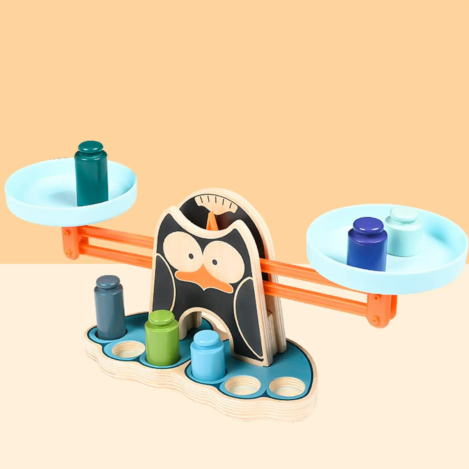 Penguin Balance Board Game Number Counting Toy Learning Toys for Kids Gifts