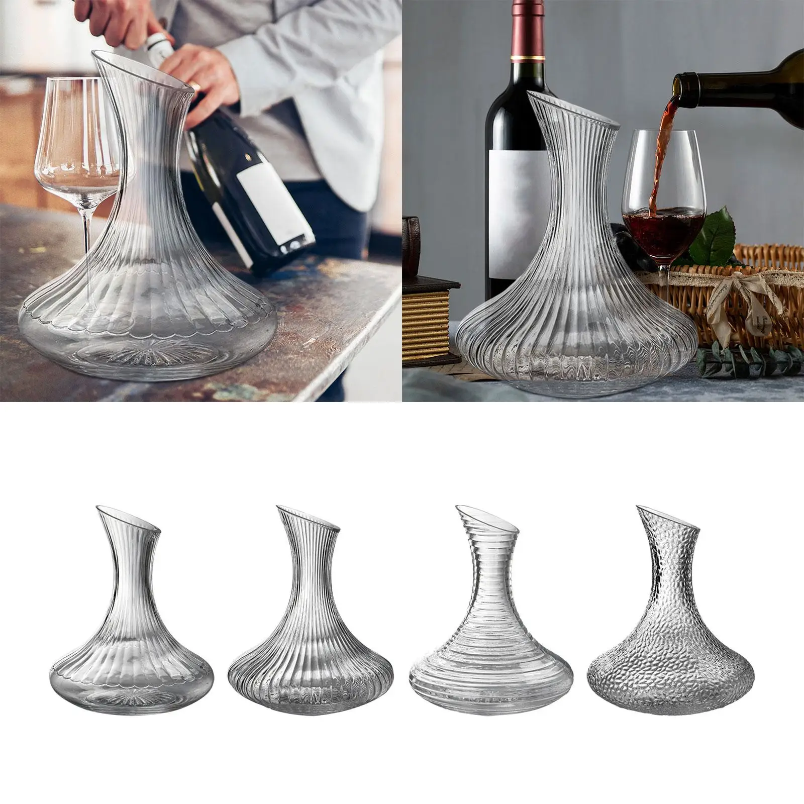 Wine Decanter Wine Separator Gift Glass Ornament Stable Fittings 1.5L Wine
