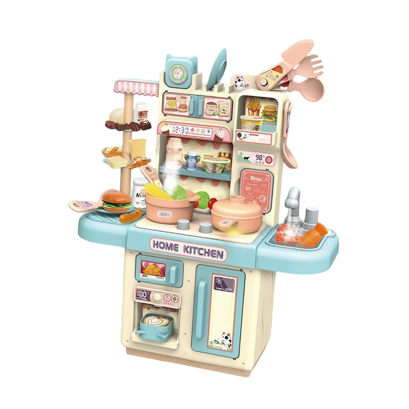 Simulation Kids Kitchen Toys Pretend Play Fine Motor Skills Cooking Learning Toys for Toddlers Kids Preschool Children Gifts