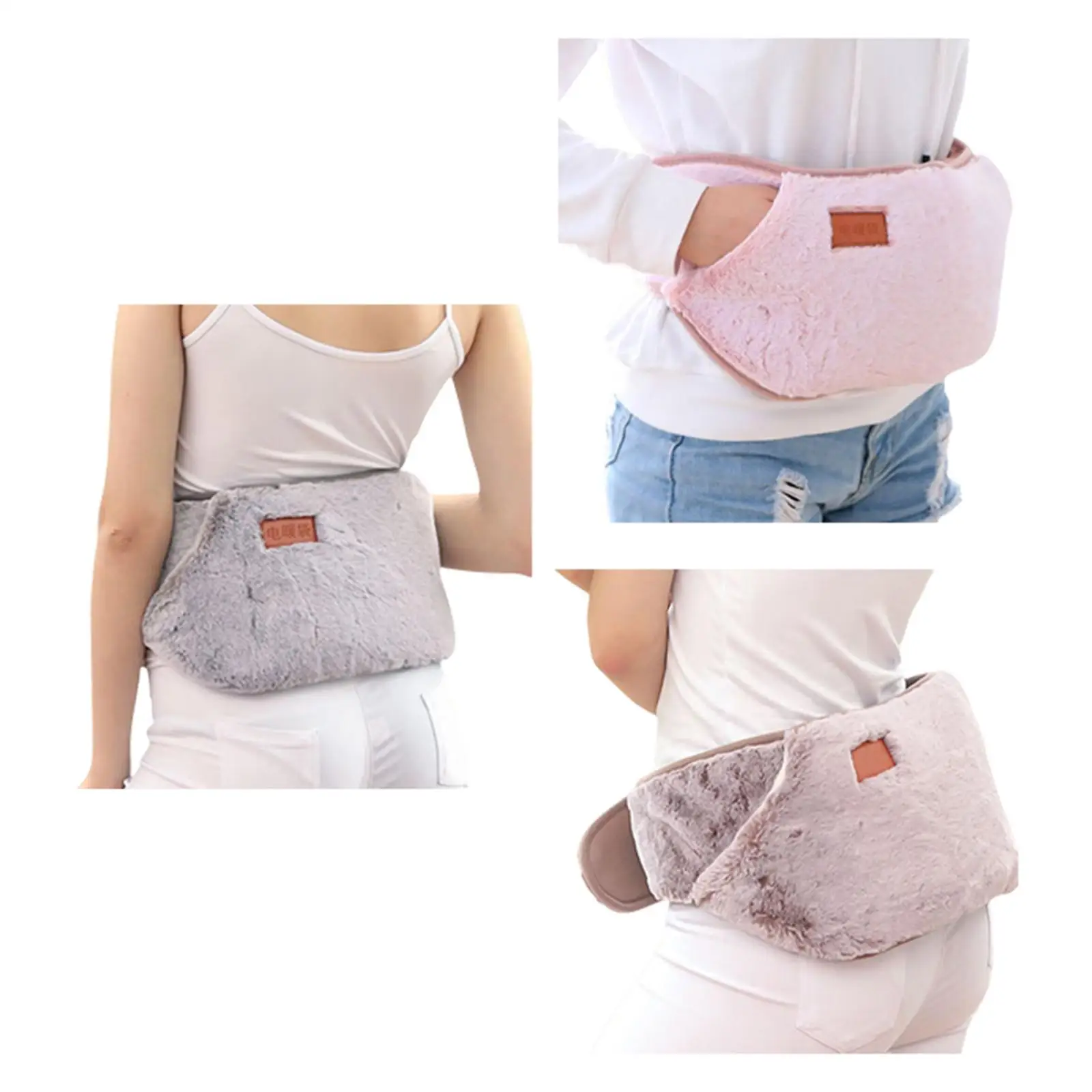 Waist Belt Winter Plush Portable Comfortable Multifunction Cold Weather Adjustable Waist Cover for Girl Women Home Back Hand