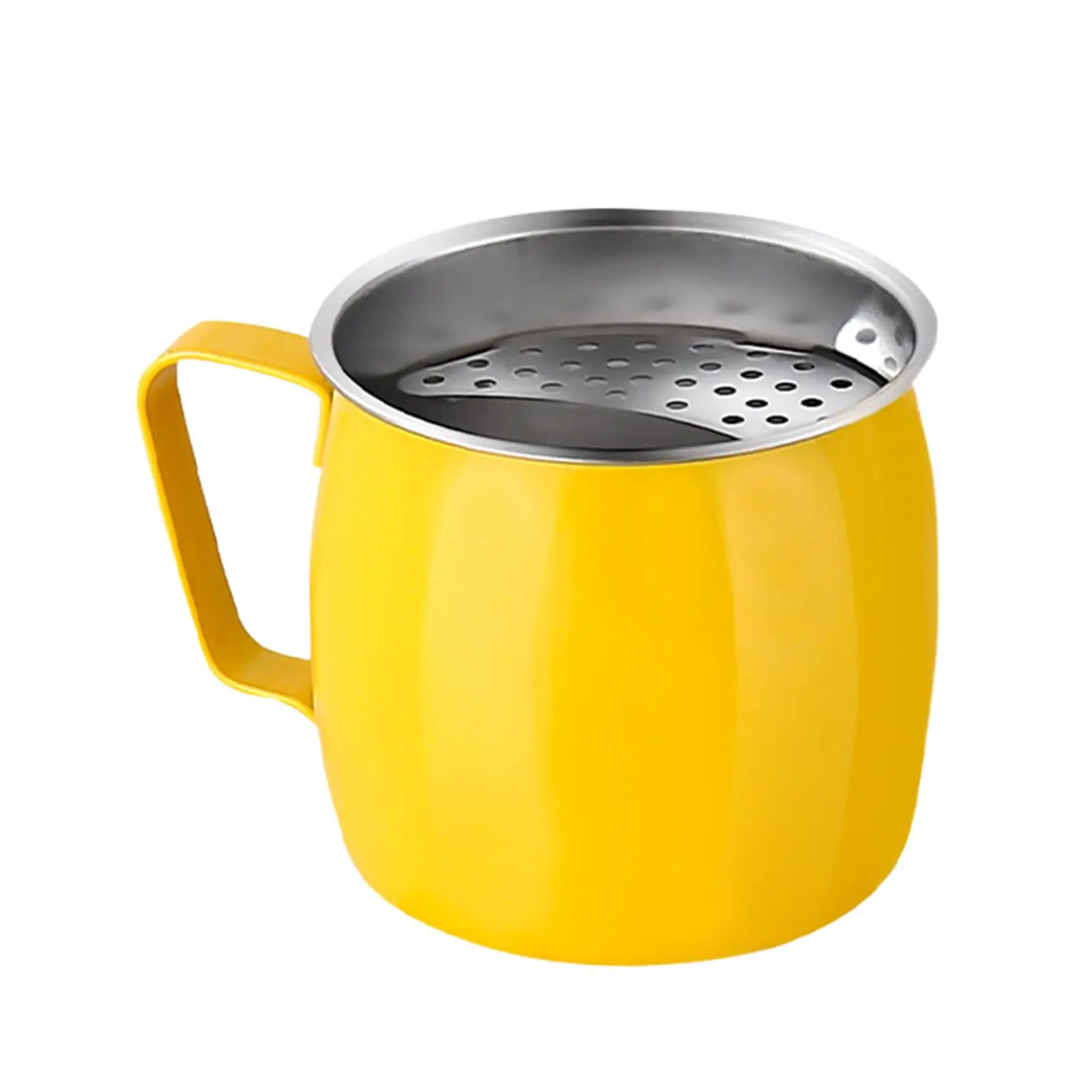 Stainless Steel Tea Cup Multipurpose Tea Steeping Sturdy with Filter Tea Water Separation Drinking Cup for Daily Use Office Home