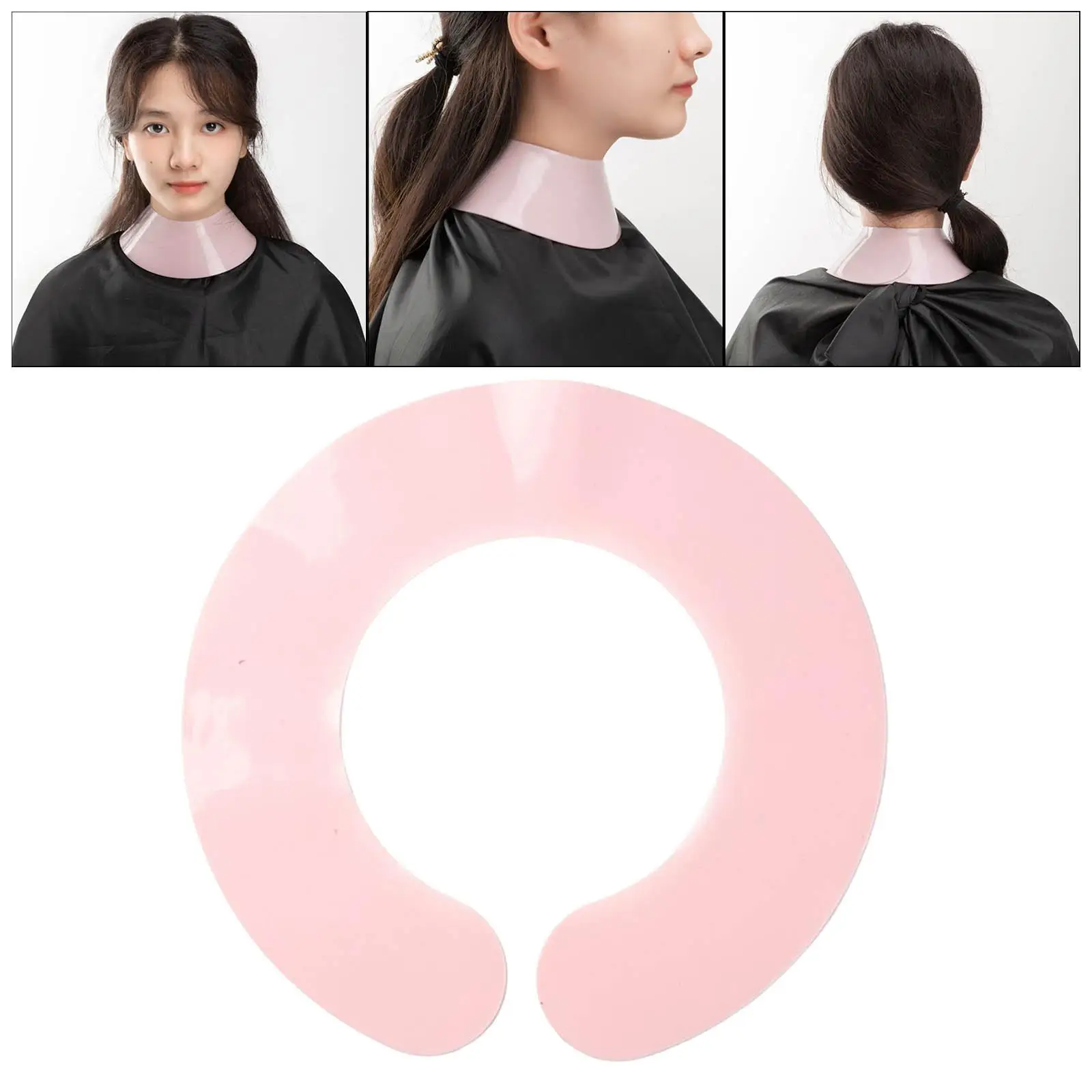 Waterproof Hair Cutting Collar Silicone Neck Guard Professional Neck Wrap for Hair Dyeing Adjustable Closure for Adults Kids