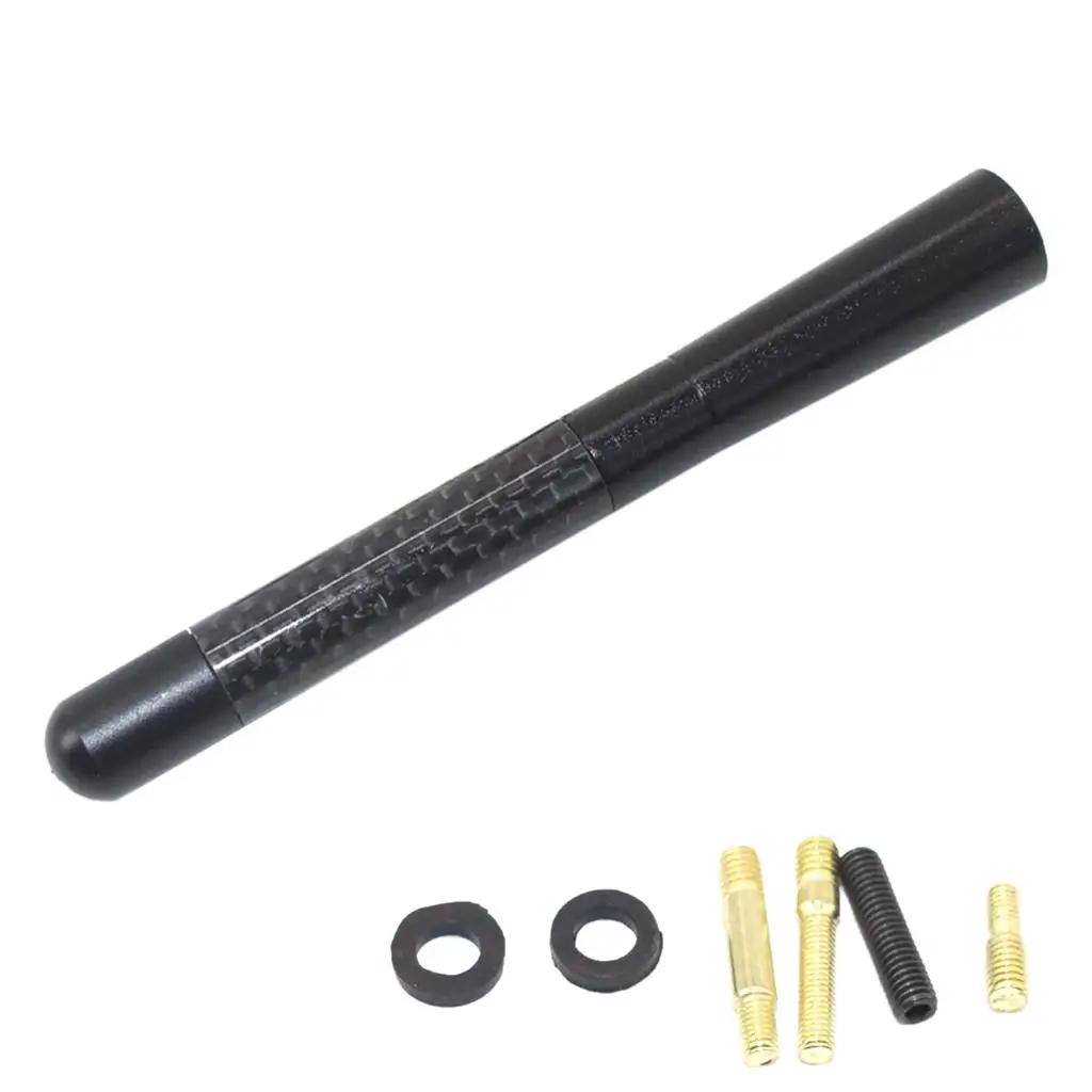 4.7inch/12cm Car  Carbon Fiber for broadcast FM  Styling Short Carbon Aerials Universal Replacement