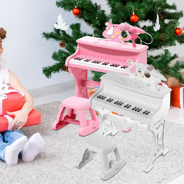 Mini Piano De Madeira Com 25 Teclas, Brinquedo Musical Pequeno Acústico Com  Teclado De Madeira Para Crianças De 1-5 Anos - Órgão Eletrônico - AliExpress