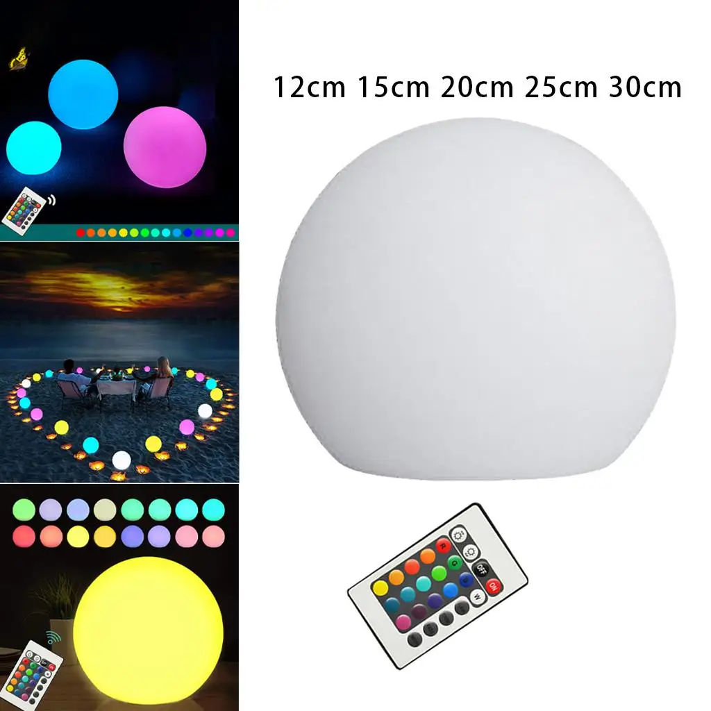 LED Vibrant Light Ball IP65 Waterproof Dimmable 4 Modes Swimming Mood Lamp