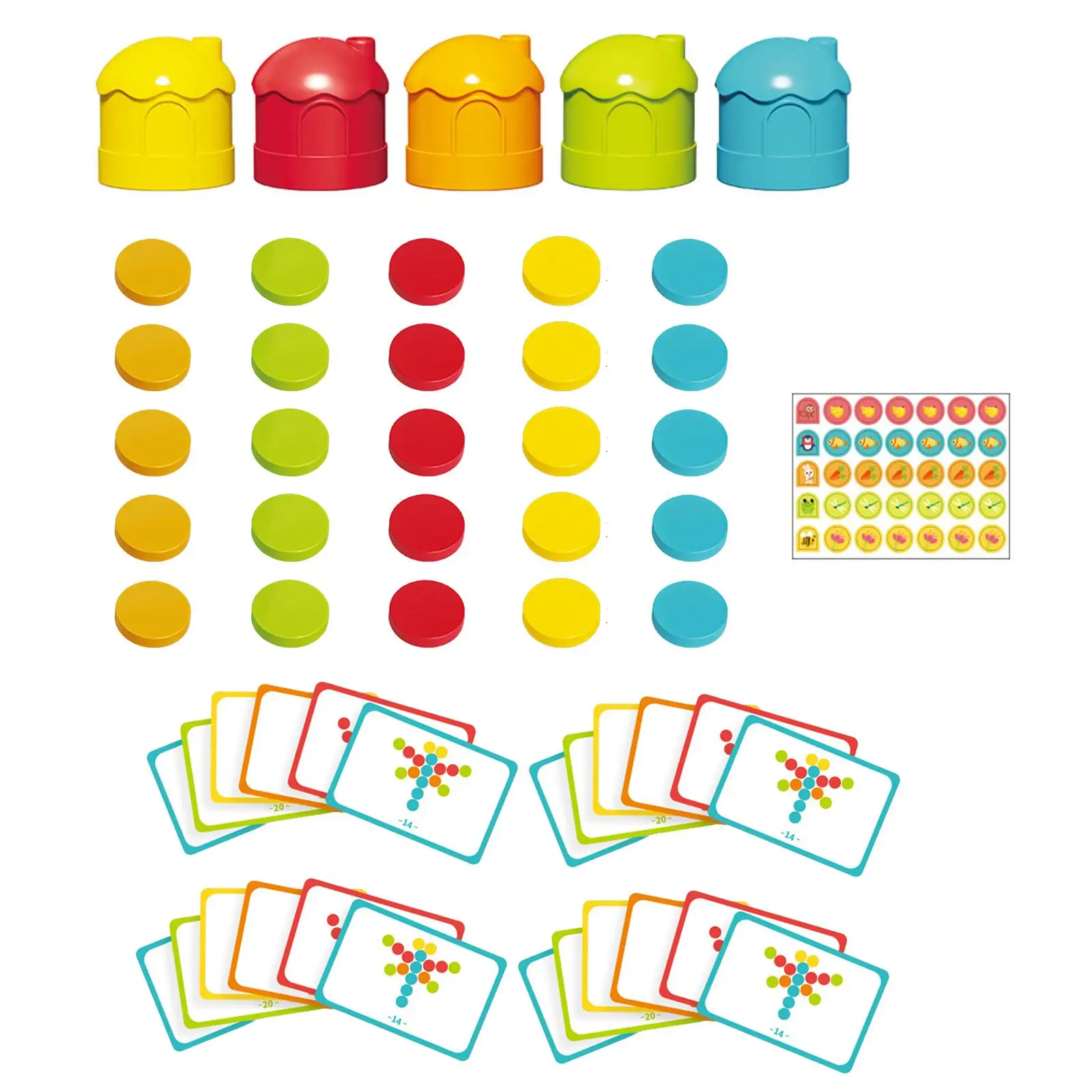 Sorting Cup Birthday Gift Multipurpose Math Teaching Aids Puzzle for Learning Activities Kindergarten Holiday Preschool Toddlers