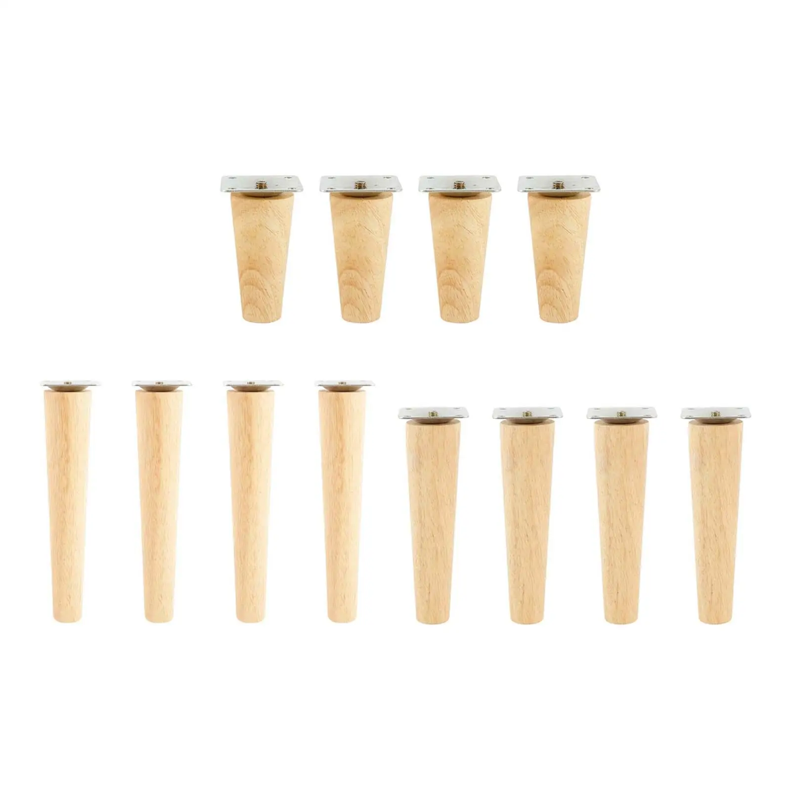 4 Pieces Wooden Furniture Leg Fashion Lightweight Multipurpose Sturdy Chair Legs DIY for Chair Table Cupboard Shelves Couch