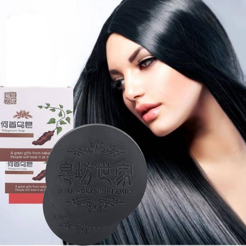 Best of 100g Hair Growth Anti Hair Loss Moisturizing Volumizing Shampoo Soap Organic Polygonum Hair Darkening Soap Reviews & Tips